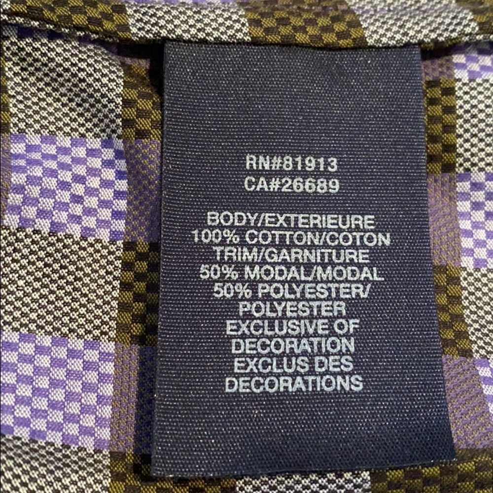 Robert Graham purple checked button down. - Picture 8 of 9